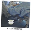 Mikinona Portable Urinal with Lid Thick Plastic Spittoon for Home