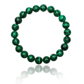 Unique Gems Chakra Kinder Perlenarmband Malachit Ø 6mm Naturstein Kugelarmband 13cm bis 15cm Juweliers Qualität