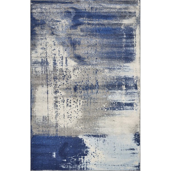 KAS Rugs Abstract Watercolor Flow 5' x 7'6 Plush Accent