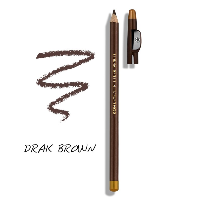 MOTIBACK 12-Count Brow Defining Set with Sharpener (Dark Brown)