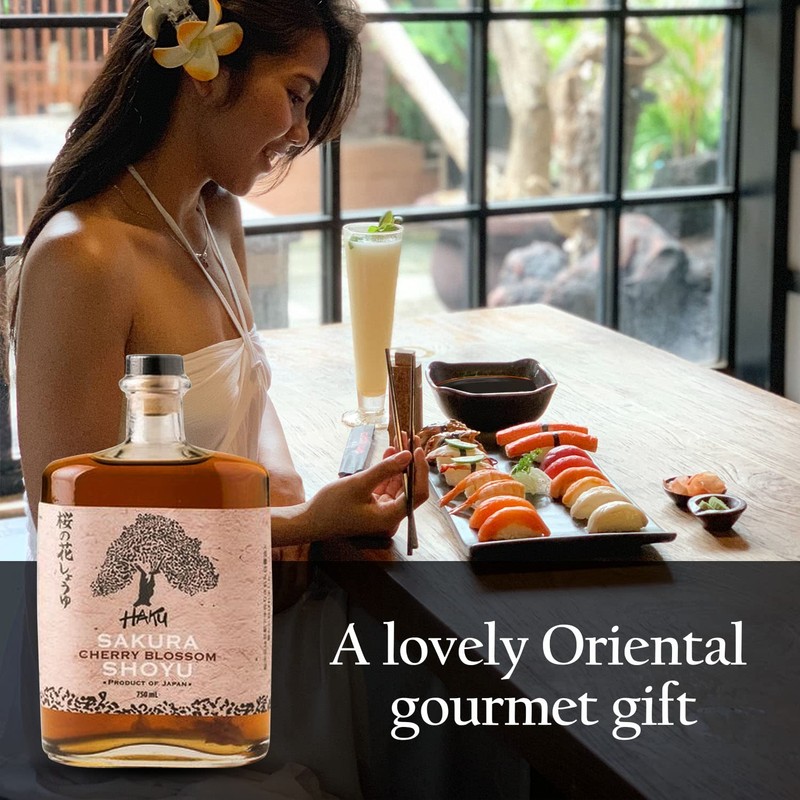 HAKU Sakura Cherry Blossom Shoyu Soy Sauce (750 ml) -