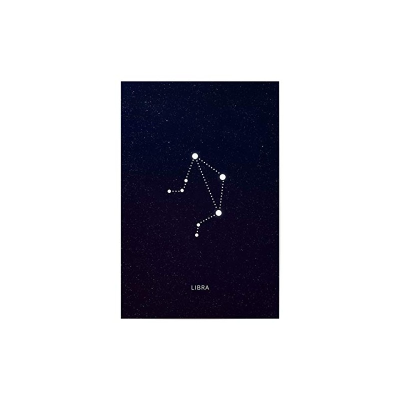 artboxONE Poster 30 x 20 cm Black and White Libra