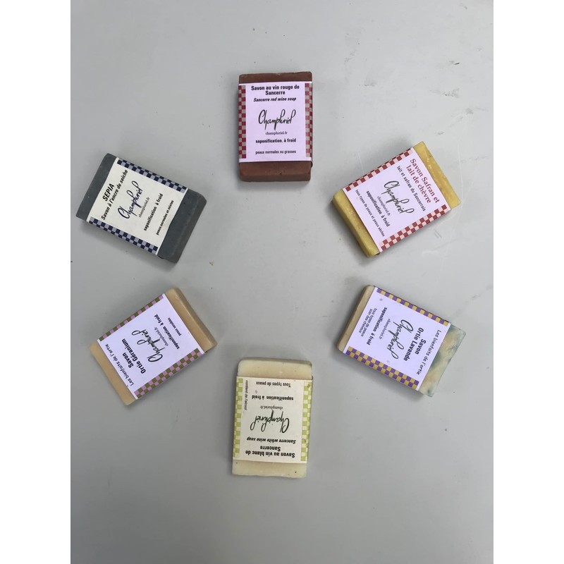 CHAMPLURIEL NATURAL SCENTED 80G SOAP BARS (Saffron and Goatmilk)