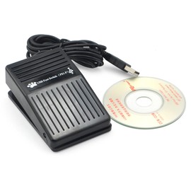 iKKEGOL USB Foot Switch Single Pedal ONE Control Action HID for PC Gaming Keyboard Mouse