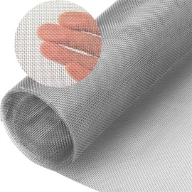 Wire Mesh Stainless Steel Woven Mesh 20 Mesh Metal Wire Window Screen Mesh Filter Screen Sheets for Vent Hole Garden Kitchen Home 30cm x 120cm