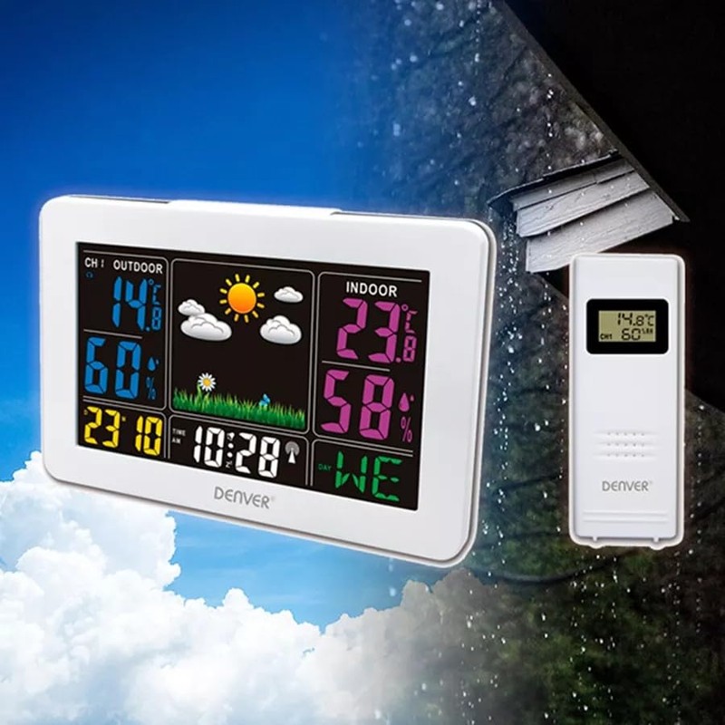 Denver WS-540 Weather Station with Outdoor Sensor, Alarm Function and