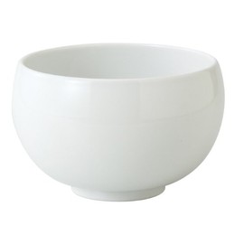 Hasamiyaki 67592 Monotone Okonomi Bowl, Diameter 4.9 inches (12.5 cm), White