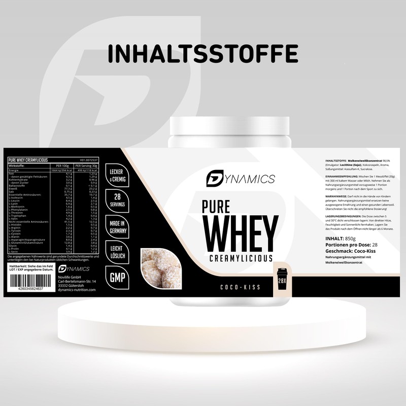 Whey Protein Powder Premium, High-Quality Protein Powder for Muscle Building