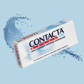 Contacta, Daily Lens 15, Lenti a Contatto Giornaliere per Miopia, Lenti a Contatto Usa e Getta Sicure e Facili da Applicare, Diottrie -2,50, Confezione da 15 Lenti Monouso