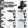 12 Inch Shower Head,High Pressure Rainfall Shower Head Combo with