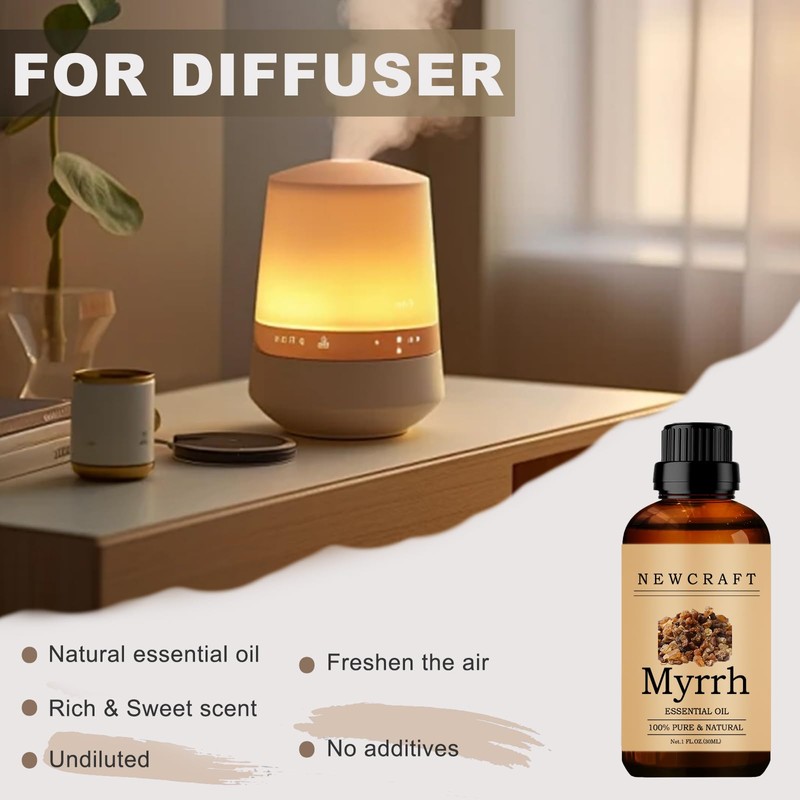 Myrrh Essential Oils, 100% Pure and Natural Essential Oil for
