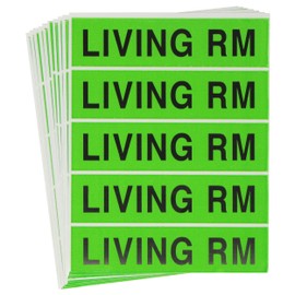 Tag-A-Room Color Coded Home Moving Box Labels Stickers (Living Room)