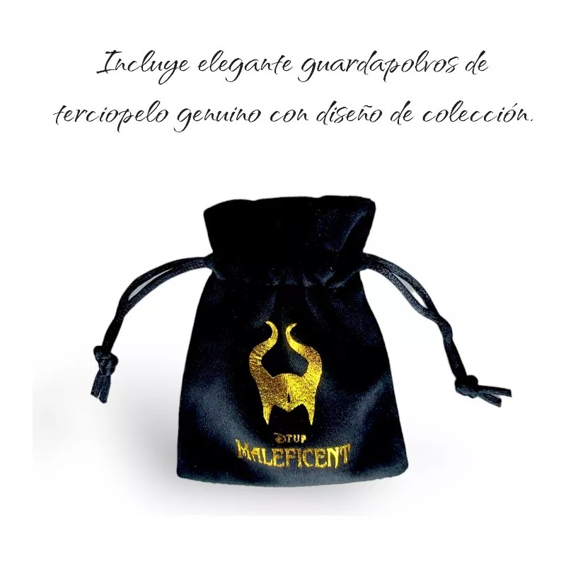 Dtup Anillo Compromiso Maléfica Oro Blanco Plata .925 Negro Dtup®