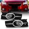 ACANII - For Chrome Trim 2011-2014 Chevy Cruze Bumper Fog