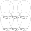 TEHAUX 6pcs Stainless Steel Lanyard Safety Ropes, Heavy Duty Wire