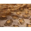 wowfabric4less123 Gold Sequins embroidery Lace Fabric 50” Width Sold By