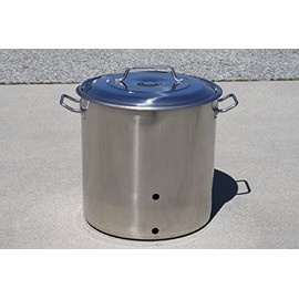 CONCORD Stainless Steel Brew Kettle w/ 2 Precut Holes (60 QT/ 15 Gal)