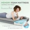 Sinweek 3 Inch Memory Foam Camping Mattress CertiPUR-US Waterproof Portable
