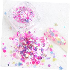 FRCOLOR 12pcs Moon and Sequins for Manicures Unique Nail Art Supplies for Women and Lightweight Decorative Stickers Mixed Style