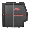 SAUTVS Battery Cover Kit for Can-Am Maverick X3, Black Plastic