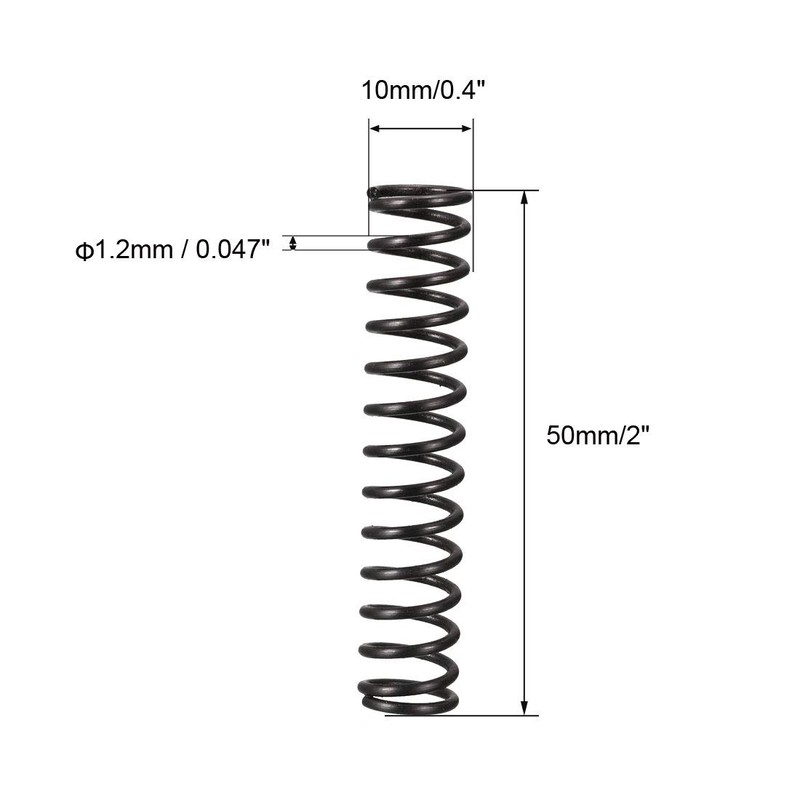 sourcingmap Compression Spring - 1.2mm Wire Dia , 10mm OD