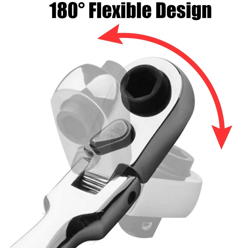 Bestgle 2 in 1 Mini Ratchet Wrench Screwdriver, 72 Teeth