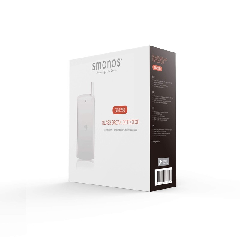 Smanos Glass Break Detector, GB1260