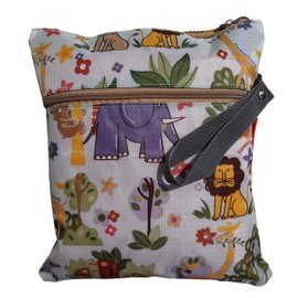 Kamay's Hot Yoga Bags Water/Sweat Proof Bag Waterproof Zipper Wet Bag for Yoga Towel Hand Towel and Gym Clothes (Animal Pattern)