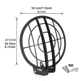 Ronyme Headlight Grill Cover for Motorcycle,Front Head Lamp Grille Guard,Replacement Motorcycle Parts Accessories Headlight Guard