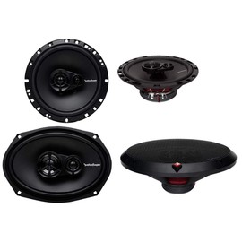 Rockford Fosgate R169X3 6x9 260W 3 Way + R165X3 6.5" 3 Way Car Speakers Coaxial