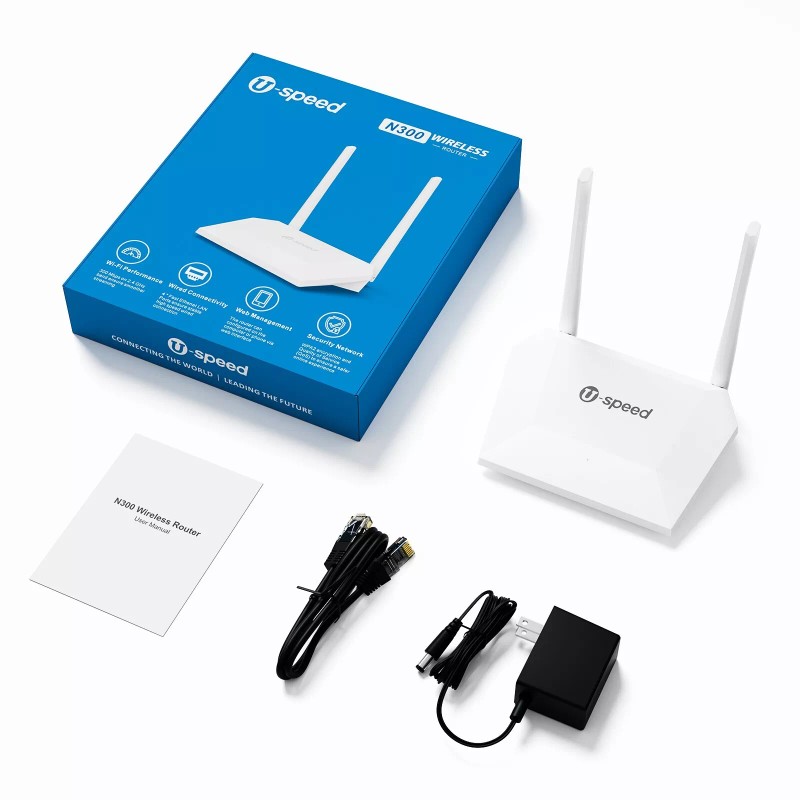 U-speed N300 WiFi Router 300Mpbs 2.4G Wireless Internet Router for