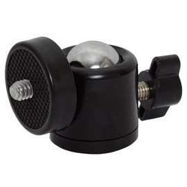 keepdrum 2 x Ball Joint Tripod Adapter 1/4 to 3/8 - Ideal for Portable Audio Recorders / Digital Cameras / Microphones / Flashes / Boom Rod / Action Cam etc