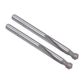 sourcing map Pack of 2 Carbide Twist Drill Bits 6.2 mm for Stainless Steel Copper Aluminium Zinc Alloy Iron