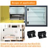 AWEN 4 Pcs Glass Doors Hinge Cupboard Showcase Wine Cabinet