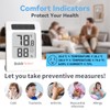 BaldrTherm Humidity Meter Hygrometer, Solar-Powered Room Thermometer Indoor Digital Temperature