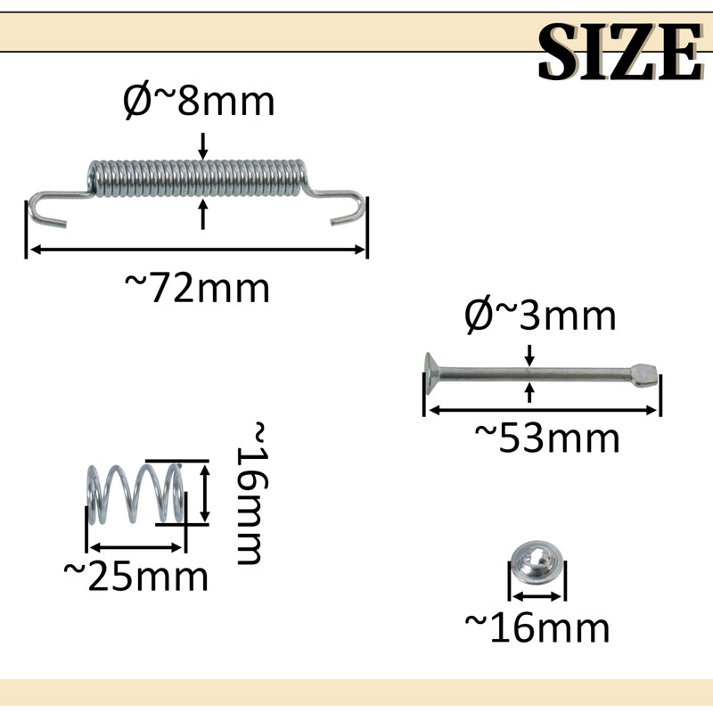 AERZETIX - C75262 - Accessory Kit, Parking Brake Shoes -