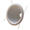 6" Deep Self Flange Air-Shut Baffle Trim for Line Voltage