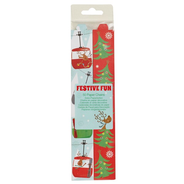 Neviti Festive Fun Christmas Kids Paper Chains - Pack of 50