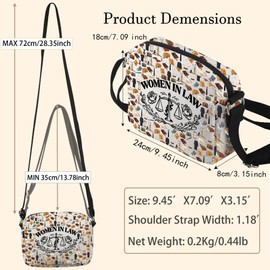 JTOUK Damen in Law Crossbody Bag Zukunft Anwältin Geschenk Anwältin Abschluss Geschenk für Frauen, Women in Law Hkb Eu, 8.27 Inches × 5.91 Inches × 0.79 Inches
