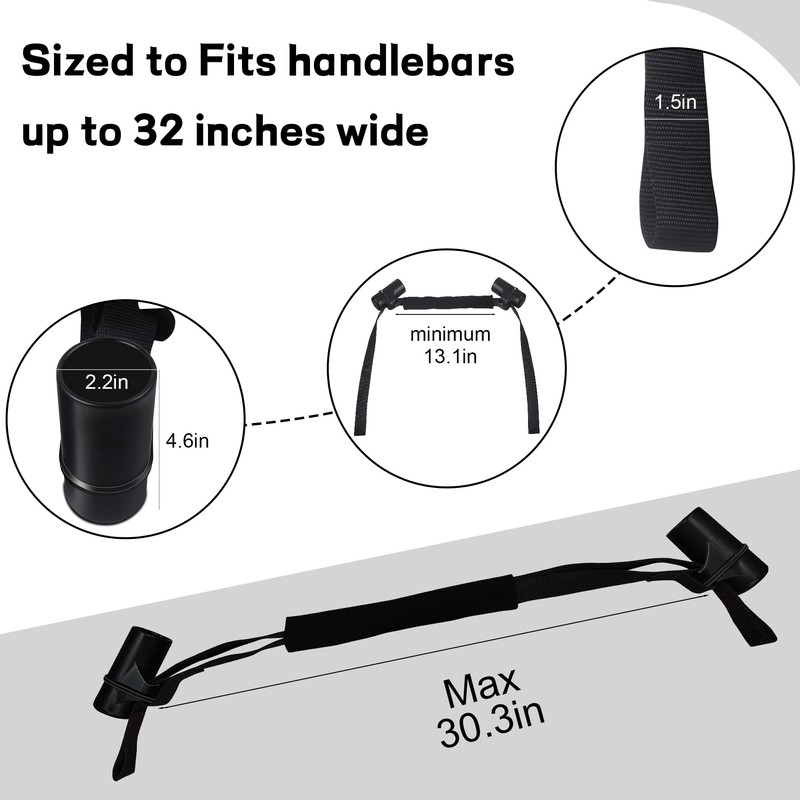 Handlebars Straps for 32" Handlebars, Compatible with 32505 Black Bar-Harness
