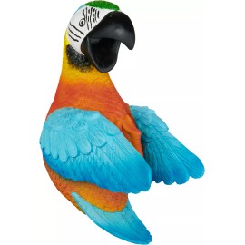 BRUBAKER Wine Bottle Holder Thirsty Parrot - Drunk Animals - Polyresin
