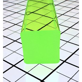 Best Acrylics 1" x 1" x 36" INCH SQUARE CLEAR GREEN ACRYLIC FLUORESCENT ROD AQUARIUM SAFE!