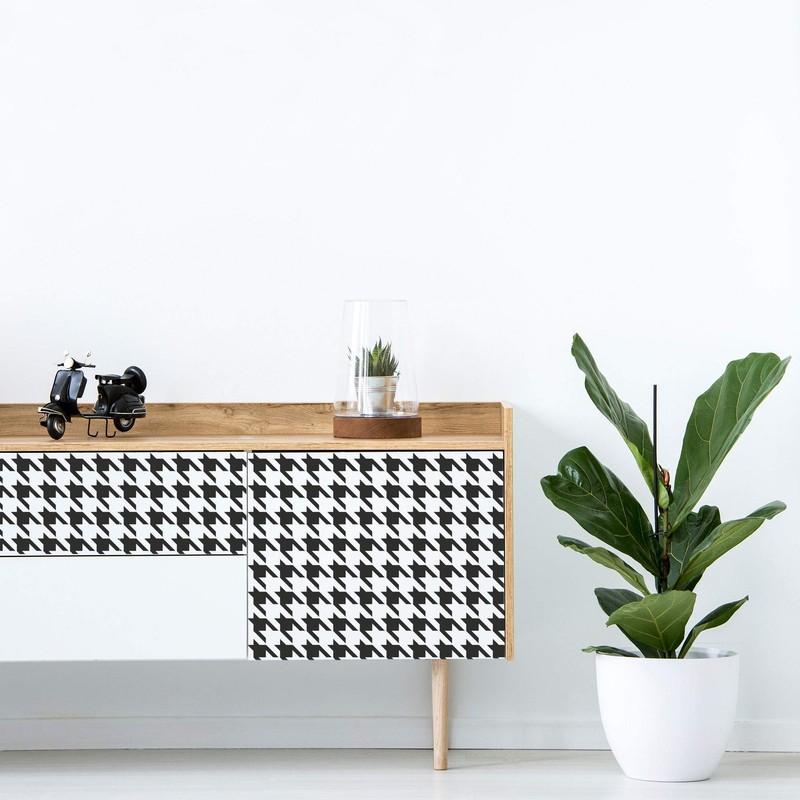 DIY Reusable Plastic Stencil // A3 A4 A5 Houndstooth -