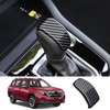 LUNQIN Car Center Console Gear Shift Knob Trim Cover for
