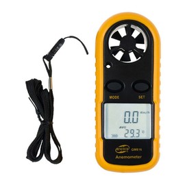 BENETECH GM816 Digital Wind Anemometer, Waterproof, High Precision, Small Size Anemometer, Equipped with Thermometer, Thermometer, Wind Speed Measure, Wind Tester, Pocket Anemometer, Simple Operation, Mini Anemometer,