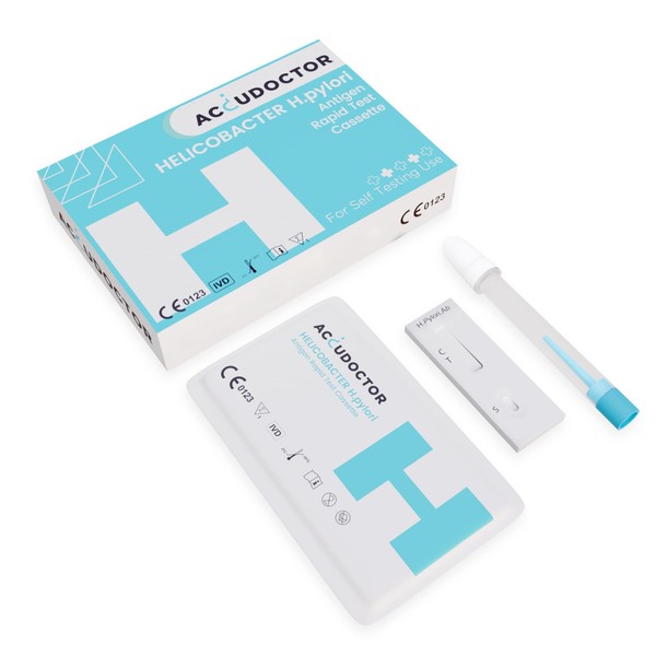 Accudoctor Test Heliobacter Pylori H. pylori Stool Test Bacteria Stomach Test Helicobatter Test for Helicobacter elicobacter pilori h pylori check rapid intolerance rapid helicobacter kit