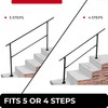 LFGUD 4 to 5 Steps Hand Rails for Outdoor Steps,Stair