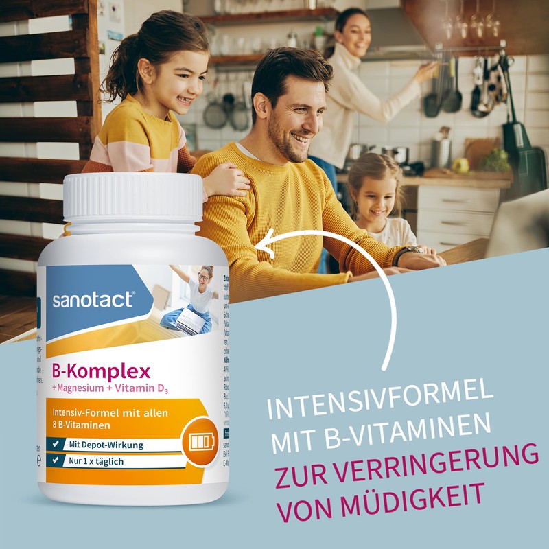 sanotact B-Komplex + Magnesium + Vitamin D3 180 Tabletten |