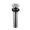 Purelux Grid Drain Strainer Assembly with Overflow for Bathroom Sink,