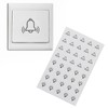 VGOL 40pcs Transparent Switch Sticker Set Bells Stickers Light Symbol